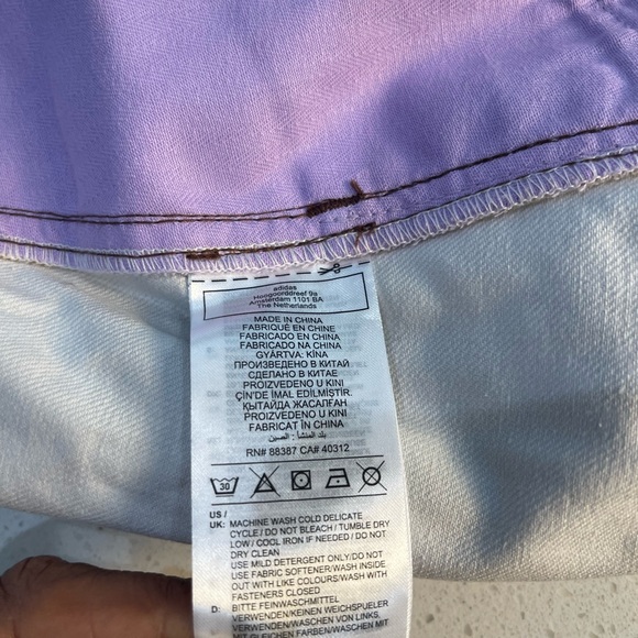 adidas Lilac and Brown Cowprint Button-Front Mini Skirt - Picture 8 of 8